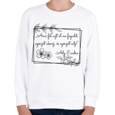 PRINTFASHION Ady Endre idézet - Gyerek pulóver - Fehér gyerek pulóver, kardigán