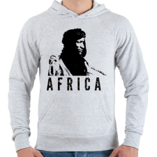 PRINTFASHION Afrika - Férfi kapucnis pulóver - Sport szürke férfi pulóver, kardigán