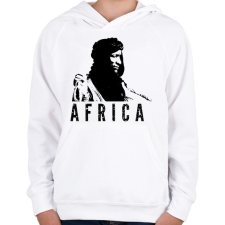 PRINTFASHION Afrika - Gyerek kapucnis pulóver - Fehér gyerek pulóver, kardigán