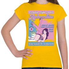 PRINTFASHION Afrodité - Női póló - Sárga női póló