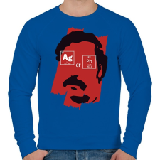 PRINTFASHION Ag or Pb?  - Férfi pulóver - Királykék férfi pulóver, kardigán