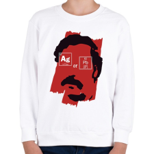 PRINTFASHION Ag or Pb? - Gyerek pulóver - Fehér gyerek pulóver, kardigán