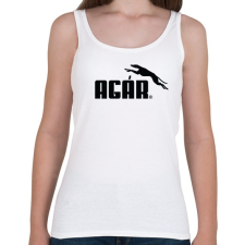 PRINTFASHION Agár / greyhound logó (fekete) - Női atléta - Fehér női trikó