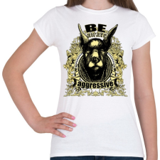 PRINTFASHION Agresszív - Női póló - Fehér női póló