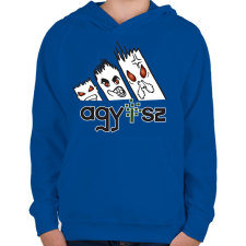 PRINTFASHION agy..érgörcs adidas 2 - Gyerek kapucnis pulóver - Királykék gyerek pulóver, kardigán