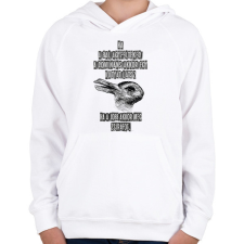 PRINTFASHION agyfélteke probléma kutya ws zsiráf - Gyerek kapucnis pulóver - Fehér gyerek pulóver, kardigán