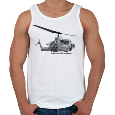 PRINTFASHION AH-1 Cobra - Férfi atléta - Fehér