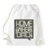 PRINTFASHION Ahol apa van ott az otthon - Sportzsák, Tornazsák - Fehér