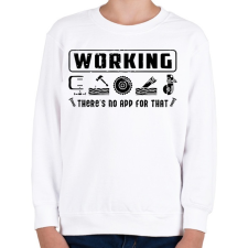 PRINTFASHION Ahol nem elég egy applikáció - Gyerek pulóver - Fehér gyerek pulóver, kardigán