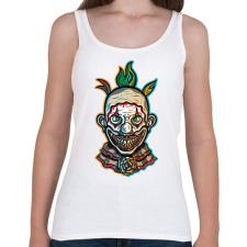 PRINTFASHION AHS - Clown - Női atléta - Fehér női trikó