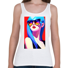 PRINTFASHION AI_Napszemüveges_Lány_2 - Női atléta - Fehér