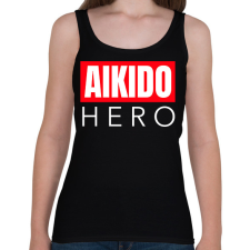 PRINTFASHION AIKIDO HERO - Női atléta - Fekete női trikó