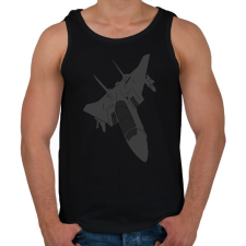 PRINTFASHION Aircraft - Férfi atléta - Fekete atléta, trikó