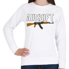 PRINTFASHION Airsoft AK-47 - Női pulóver - Fehér