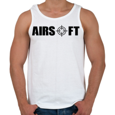 PRINTFASHION Airsoft - Férfi atléta - Fehér atléta, trikó