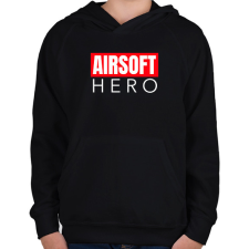 PRINTFASHION AIRSOFT HERO - Gyerek kapucnis pulóver - Fekete gyerek pulóver, kardigán