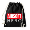 PRINTFASHION AIRSOFT HERO - Sportzsák, Tornazsák - Fekete