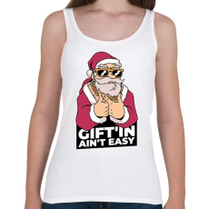 PRINTFASHION Ajándékozni nem könnyű - Női atléta - Fehér