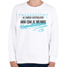 PRINTFASHION Akár csak az időjárás - Gyerek pulóver - Fehér gyerek pulóver, kardigán