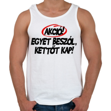 PRINTFASHION Akció! - Férfi atléta - Fehér atléta, trikó