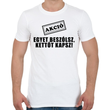 PRINTFASHION Akció!!  - Férfi póló - Fehér férfi póló