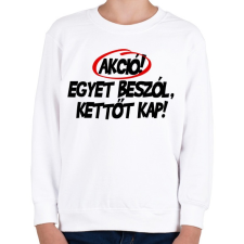 PRINTFASHION Akció! - Gyerek pulóver - Fehér gyerek pulóver, kardigán