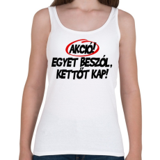 PRINTFASHION Akció! - Női atléta - Fehér