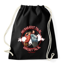 PRINTFASHION Aki barátot talál - Sportzsák, Tornazsák - Fekete tornazsák