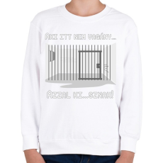 PRINTFASHION aki nem vagány... - Gyerek pulóver - Fehér