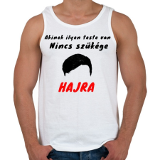 PRINTFASHION AKINEK ILYEN TESTE VAN - Férfi atléta - Fehér atléta, trikó