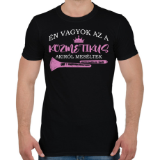 PRINTFASHION Akiről meséltek - Kozmetikus - Férfi póló - Fekete