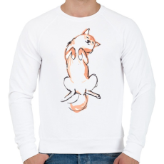 PRINTFASHION Akita - Férfi pulóver - Fehér
