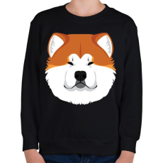 PRINTFASHION Akita Inu - Gyerek pulóver - Fekete