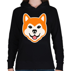 PRINTFASHION Akita - Női kapucnis pulóver - Fekete