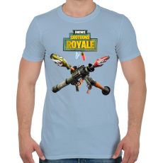 PRINTFASHION Aknavetők  - Férfi póló - Világoskék