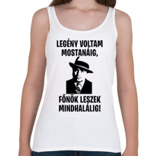 PRINTFASHION Al Capone főnök - Női atléta - Fehér női trikó