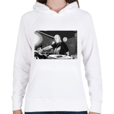 PRINTFASHION Alan Fitzpatrick - Női kapucnis pulóver - Fehér