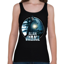 PRINTFASHION Alan Wake game - Női atléta - Fekete női trikó