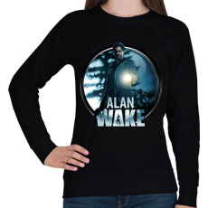PRINTFASHION Alan Wake game - Női pulóver - Fekete