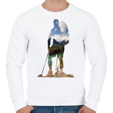 PRINTFASHION Alaszkai Vadonban - Férfi pulóver - Fehér