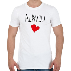PRINTFASHION ALAVJU - I love you meme - Férfi póló - Fehér