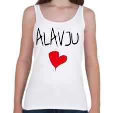 PRINTFASHION ALAVJU - I love you meme - Női atléta - Fehér női trikó