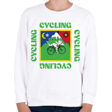 PRINTFASHION Albert Hofmann - Cycling - Gyerek pulóver - Fehér