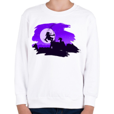 PRINTFASHION Alcoholic Santa - Paining mask - Gyerek pulóver - Fehér