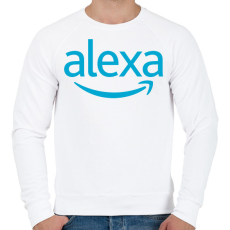 PRINTFASHION Alexa Otthon Alexa - Férfi pulóver - Fehér