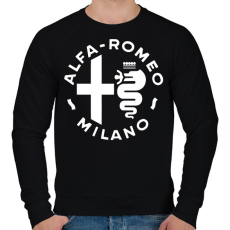 PRINTFASHION Alf'a Romeo Milano - Férfi pulóver - Fekete