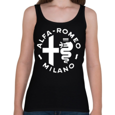 PRINTFASHION Alf'a Romeo Milano - Női atléta - Fekete