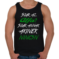 PRINTFASHION Alfa 001 - Férfi atléta - Fekete atléta, trikó