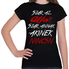 PRINTFASHION Alfa 002 - Női póló - Fekete
