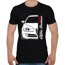 PRINTFASHION Alfa Romeo 147 01 - Férfi póló - Fekete férfi póló